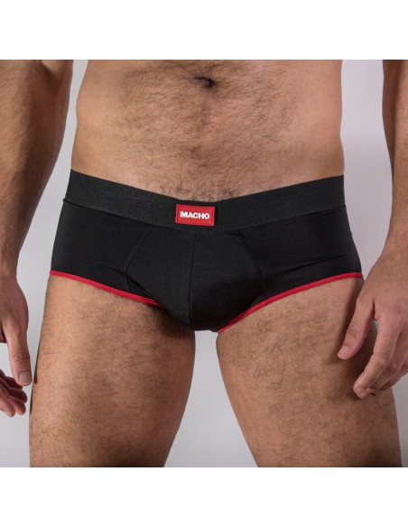 MACHO MS24R CALZONCILLO BRIEF DARK ROJO S