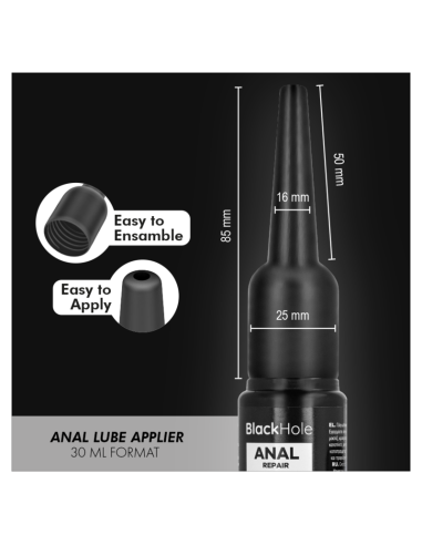 BLACK HOLE APLICADOR DE LUBRICANTE ANAL TALLA S 30 ML