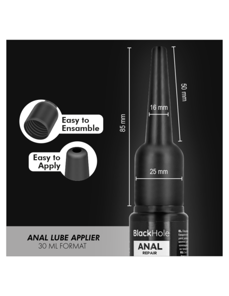 BLACK HOLE APLICADOR DE LUBRICANTE ANAL TALLA S 30 ML
