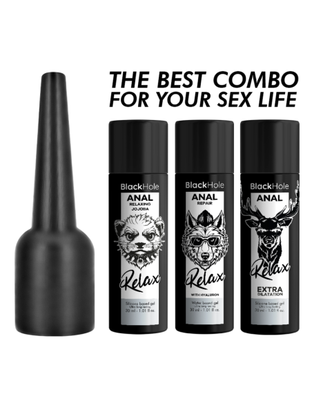 BLACK HOLE APLICADOR DE LUBRICANTE ANAL TALLA S 30 ML