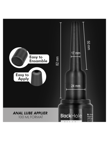 BLACK HOLE APLICADOR DE LUBRICANTE ANAL TALLA L 100 ML