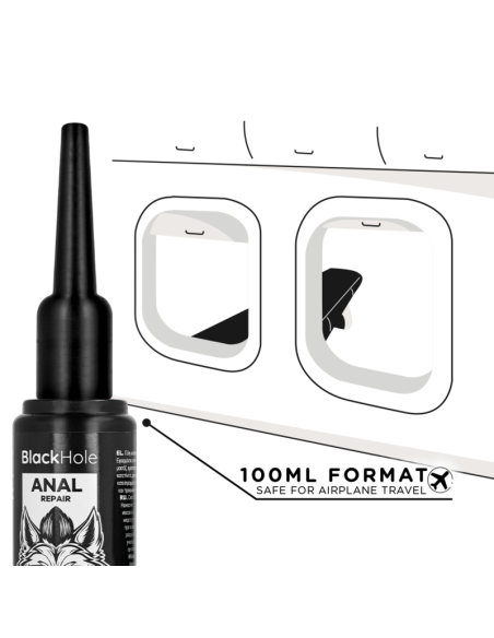BLACK HOLE APLICADOR DE LUBRICANTE ANAL TALLA L 100 ML