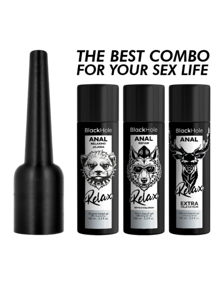 BLACK HOLE APLICADOR DE LUBRICANTE ANAL TALLA L 100 ML