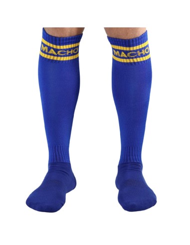 MACHO CALCETINES LARGOS TALLA ANICA AZUL