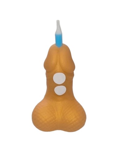 DIABLO PICANTE PENE VELA NAMERO CUMPLEAAOS DORADO