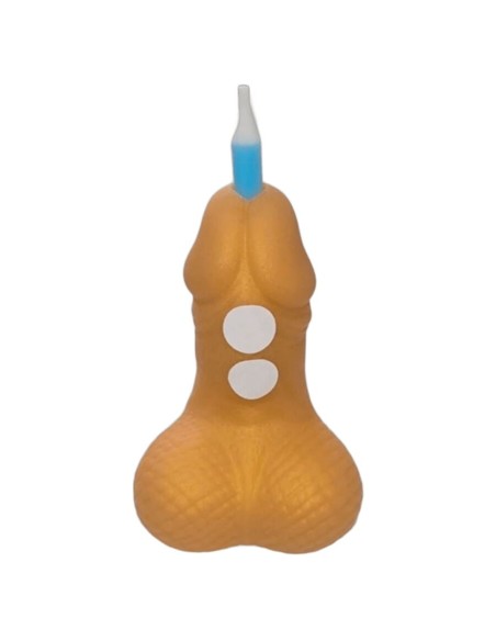 DIABLO PICANTE PENE VELA NAMERO CUMPLEAAOS DORADO