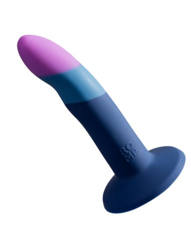 ROMP PICCOLO DILDO SILICONA CON VENTOSA TRICOLOR 14 CM