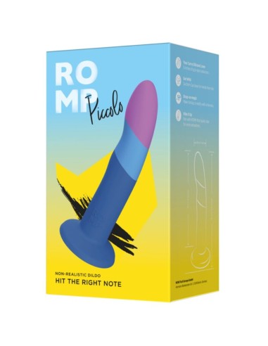 ROMP PICCOLO DILDO SILICONA CON VENTOSA TRICOLOR 14 CM