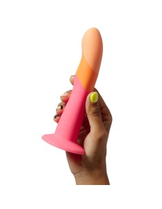 ROMP DIZI DILDO SILICONA CON VENTOSA TRICOLOR 18 CM 2