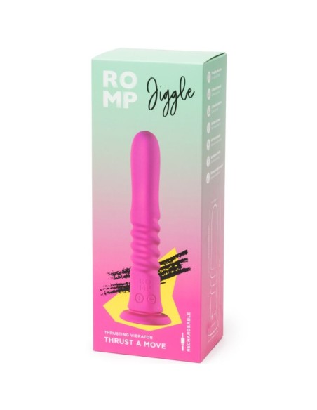 ROMP JIGGLE VIBRADOR UP AND DOWN CON VENTOSA ROSA