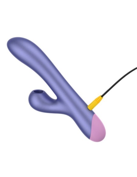 ROMP PULSE VIBRADOR RABBIT DUAL PUNTO G AZUL ELACTRICO