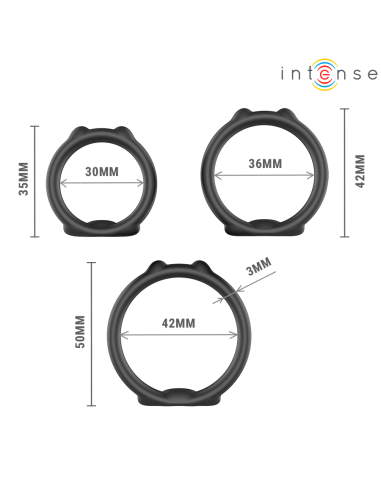 INTENSE PETER SET DE 3 ANILLOS MODELO 9