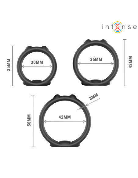 INTENSE PETER SET DE 3 ANILLOS MODELO 9