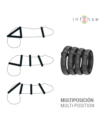 INTENSE MICHIEL SET DE 4 ANILLOS MODELO 10