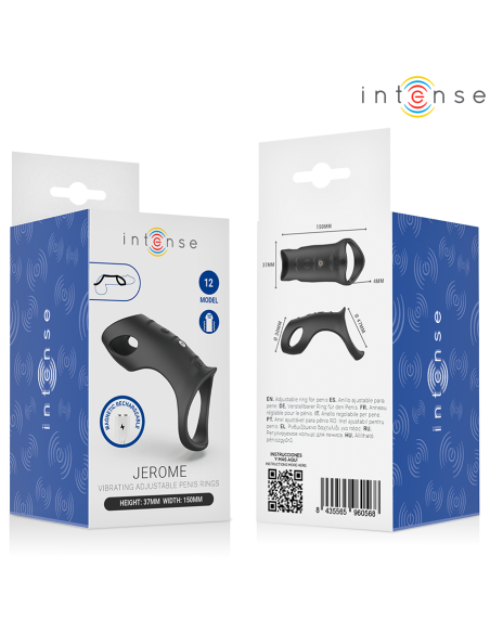 INTENSE JEROME ANILLO VIBRADOR AJUSTABLE MODELO 12