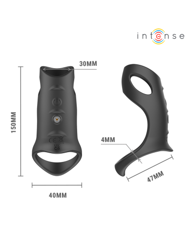 INTENSE JEROME ANILLO VIBRADOR AJUSTABLE MODELO 12