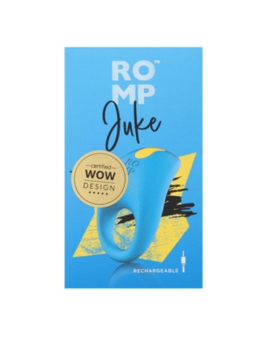 ROMP JUKE ANILLO DE SILICONA PARA PENE CON VIBRADOR DE ESTIMULACIAN DE CLATORIS