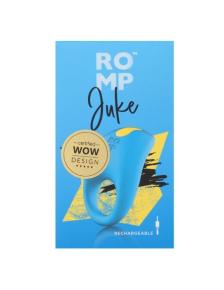 ROMP JUKE ANILLO DE SILICONA PARA PENE CON VIBRADOR DE ESTIMULACIAN DE CLATORIS