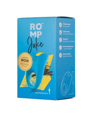 ROMP JUKE ANILLO DE SILICONA PARA PENE CON VIBRADOR DE ESTIMULACIAN DE CLATORIS