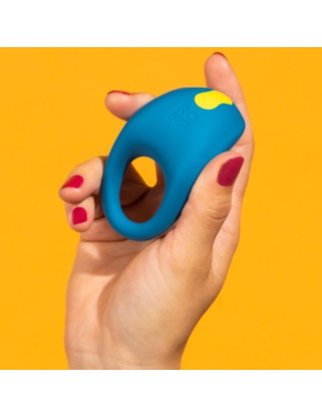 ROMP JUKE ANILLO DE SILICONA PARA PENE CON VIBRADOR DE ESTIMULACIAN DE CLATORIS