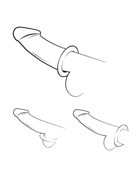 ROMP REMIX TRIO SET DE 3 ANILLOS PARA PENE SILICONA MORADO