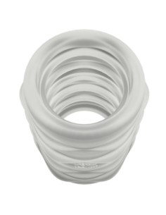 ROMP MOSH MASTURBADOR MASCULINO TRANSPARENTE CON FUNDA REVERSBLE DE 6 CM