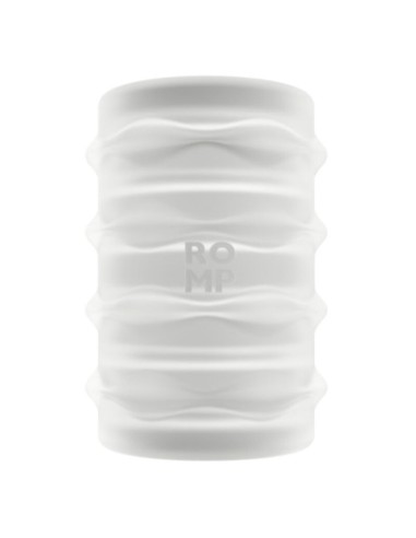 ROMP MOSH MASTURBADOR MASCULINO TRANSPARENTE CON FUNDA REVERSBLE DE 6 CM