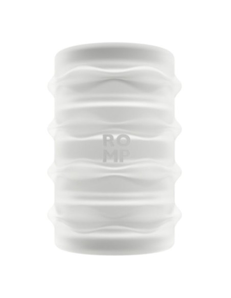 ROMP MOSH MASTURBADOR MASCULINO TRANSPARENTE CON FUNDA REVERSBLE DE 6 CM