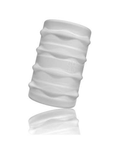 ROMP MOSH MASTURBADOR MASCULINO TRANSPARENTE CON FUNDA REVERSBLE DE 6 CM