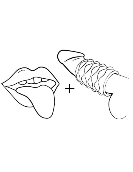 ROMP MOSH MASTURBADOR MASCULINO TRANSPARENTE CON FUNDA REVERSBLE DE 6 CM