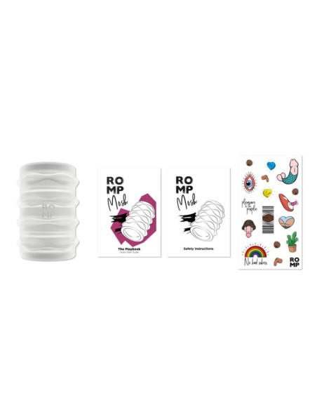 ROMP MOSH MASTURBADOR MASCULINO TRANSPARENTE CON FUNDA REVERSBLE DE 6 CM