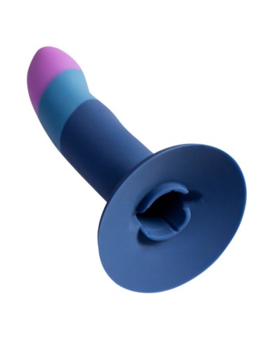 ROMP PICCOLO ARNAS DILDO SILICONA CON VENTOSA TRICOLOR 14 CM