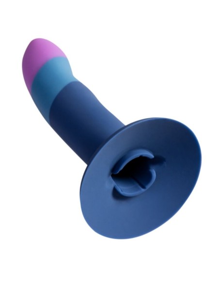 ROMP PICCOLO ARNAS DILDO SILICONA CON VENTOSA TRICOLOR 14 CM