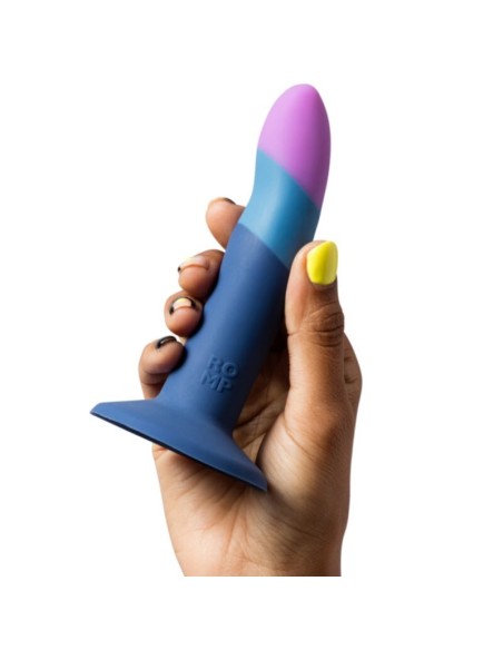 ROMP PICCOLO ARNAS DILDO SILICONA CON VENTOSA TRICOLOR 14 CM