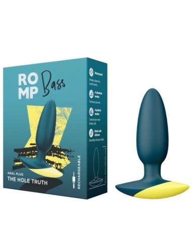 ROMP BASS PLUG ANAL VIBRADOR 10 CM VERDE