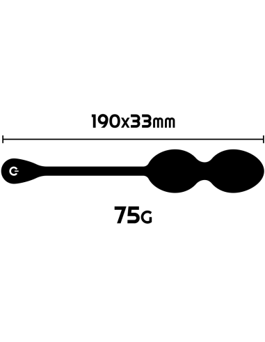 RITUAL NISHA BOLAS KEGEL RECARGABLES VIBRADORAS NEGRO