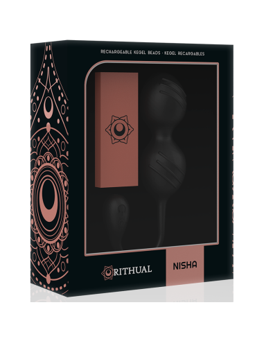 RITUAL NISHA BOLAS KEGEL RECARGABLES VIBRADORAS NEGRO