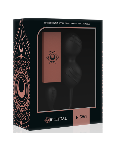 RITUAL NISHA BOLAS KEGEL RECARGABLES VIBRADORAS NEGRO