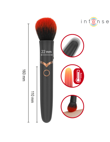 INTENSE EMILIA VIBRADOR BROCHA CON EFECTO CALOR 16 CM