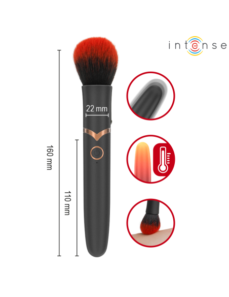 INTENSE EMILIA VIBRADOR BROCHA CON EFECTO CALOR 16 CM