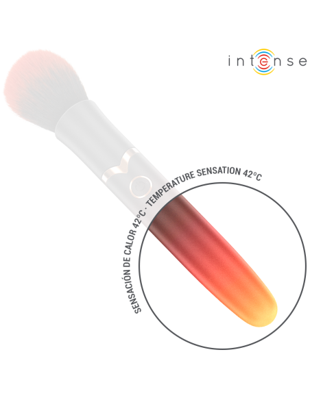 INTENSE EMILIA VIBRADOR BROCHA CON EFECTO CALOR 16 CM
