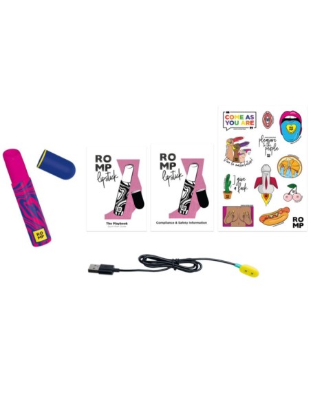 ROMP LIPSTICK ESTIMULADOR DE CLATORIS PINTALABIOS 7 NIVELES