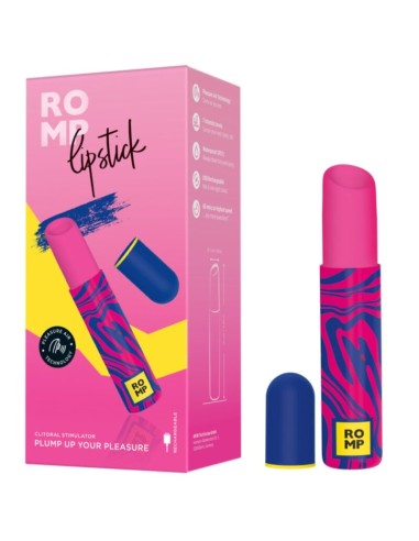 ROMP LIPSTICK ESTIMULADOR DE CLATORIS PINTALABIOS 7 NIVELES