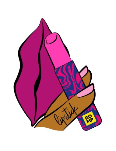 ROMP LIPSTICK ESTIMULADOR DE CLATORIS PINTALABIOS 7 NIVELES