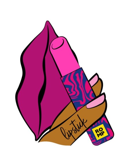 ROMP LIPSTICK ESTIMULADOR DE CLATORIS PINTALABIOS 7 NIVELES