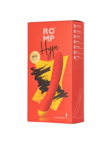 ROMP HYPE VIBRADOR PUNTO G MULTIFUNCIAN ROJO