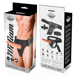 HARNESS ATTRACTION aRNES HUECO WILLIAN CON VIBRADOR 17 X 45CM 2