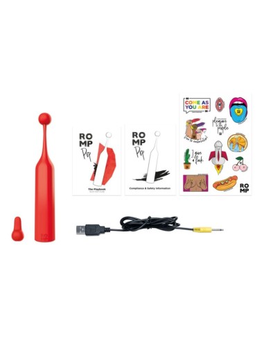 ROMP POP ESTIMULADOR DE CLATORIS ALTA FRECUENCIA ROJO