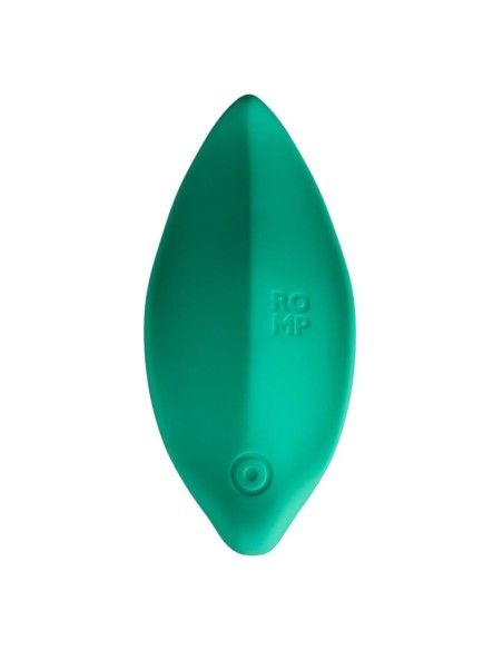 ROMP WAVE VIBRADOR ESTIMULADOR DE CLATORIS FORMA ERGONAMICA VERDE AGUA