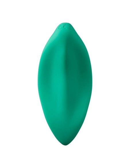 ROMP WAVE VIBRADOR ESTIMULADOR DE CLATORIS FORMA ERGONAMICA VERDE AGUA